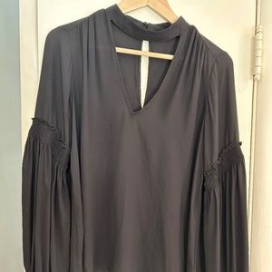 Black Lush cut out long sleeve blouse